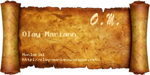 Olay Mariann névjegykártya